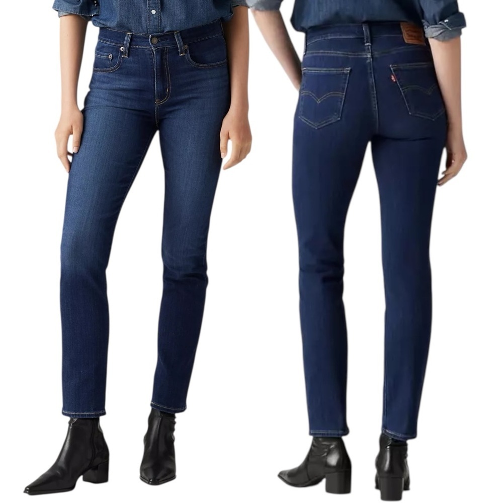 Levi’s 724 High Rise Straight Jeans Carbon Glow Size 30